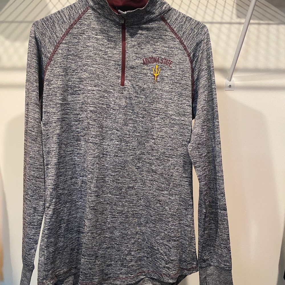 Arizona State 1/4 zip pullover light weight by Colosseum